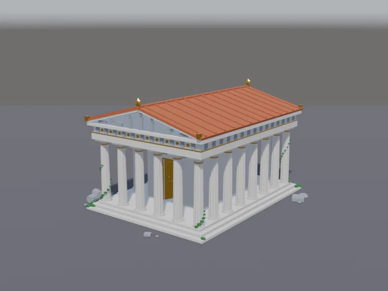 Greek Marble Temple, view 2
