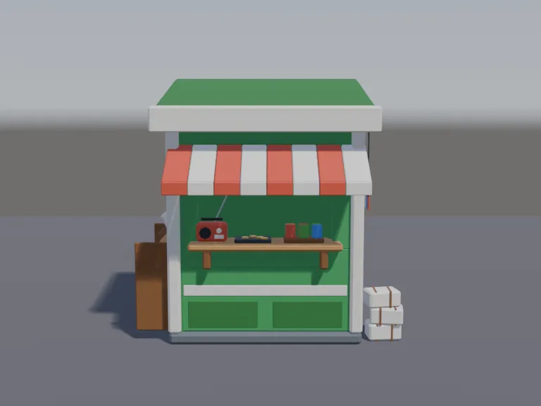Green Newsstand Kiosk, view 4