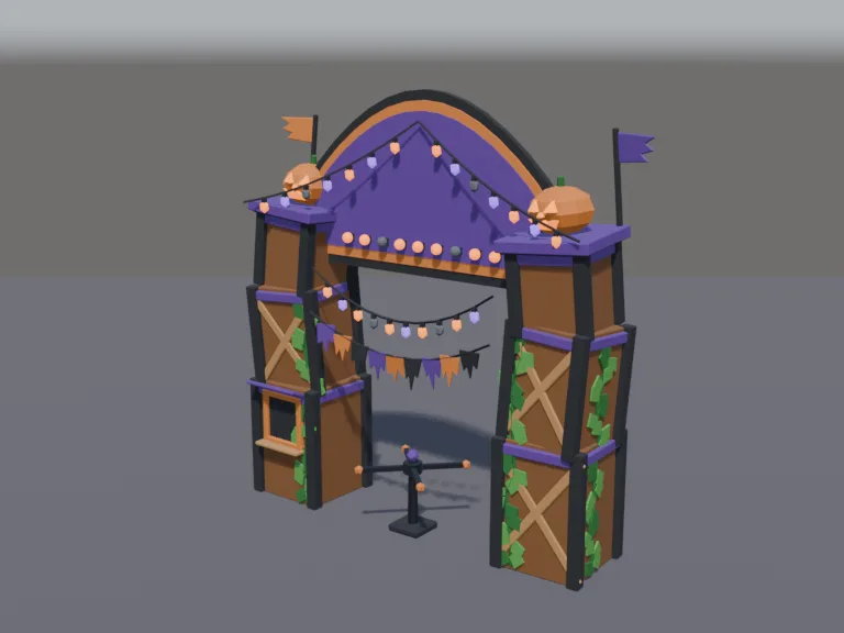 Haunted Carnival Entrance, view 2