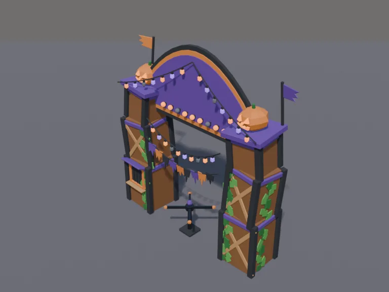 Haunted Carnival Entrance, view 3