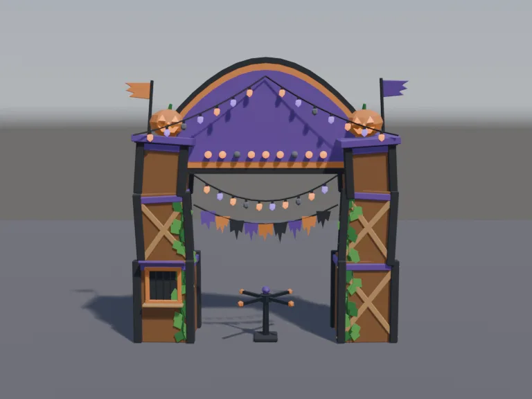 Haunted Carnival Entrance, view 4