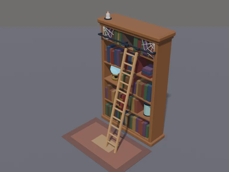 Haunted Library Bookshelf, view 2