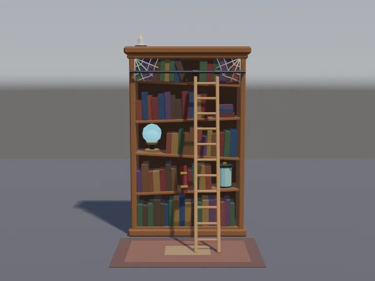 Haunted Library Bookshelf, view 3