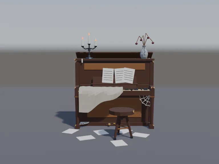 Haunted Upright Piano, view 4