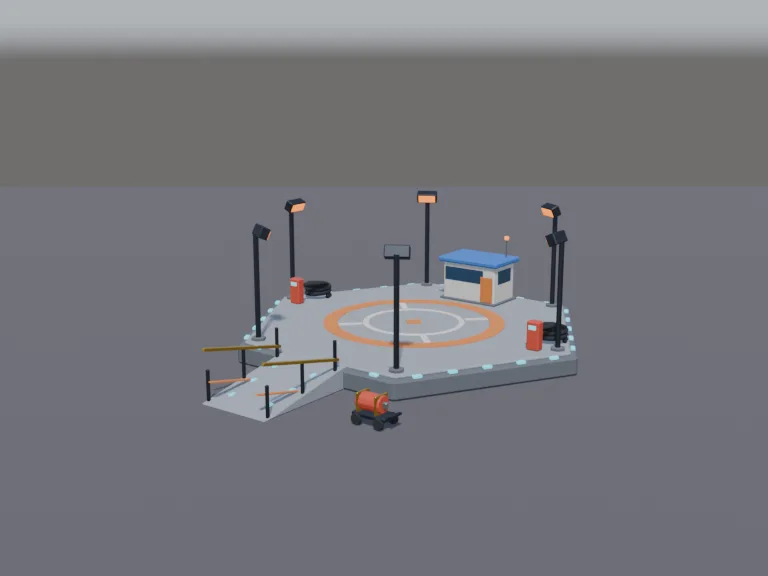 Hex Spaceship Landing Pad, view 2