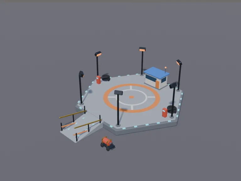 Hex Spaceship Landing Pad, view 3