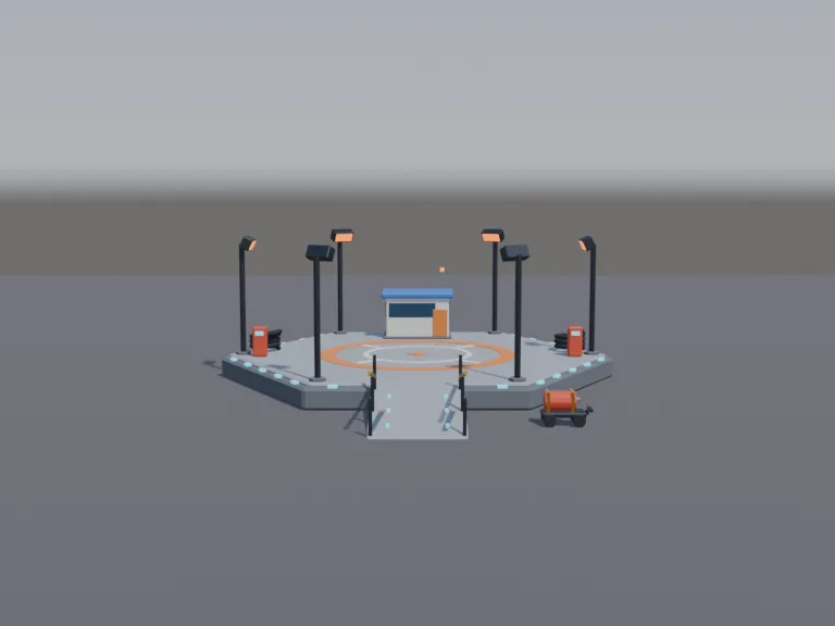 Hex Spaceship Landing Pad, view 4