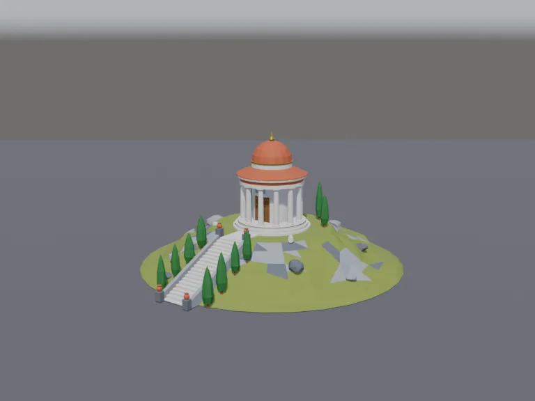 Hilltop Round Temple, view 2
