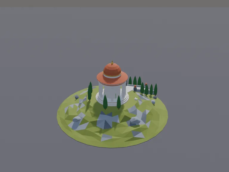 Hilltop Round Temple, view 4