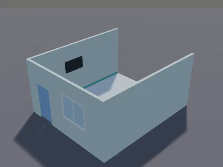 Hospital Patient Room, view 4