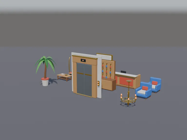 Hotel Lobby Set, view 2