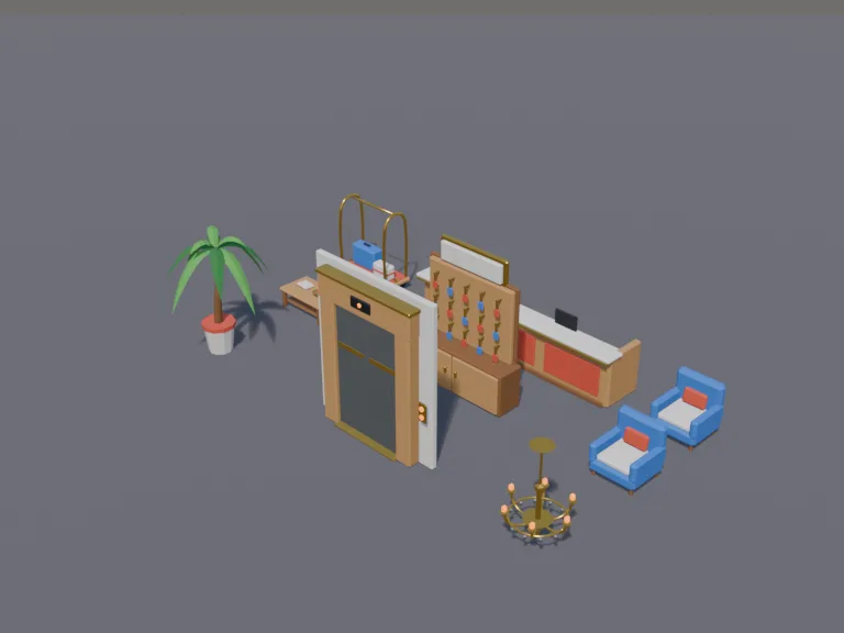 Hotel Lobby Set, view 3