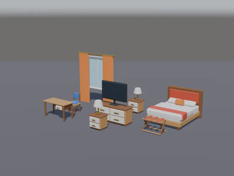Hotel Room Set, view 2