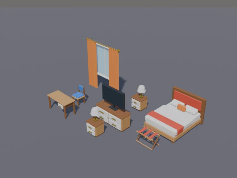 Hotel Room Set, view 3
