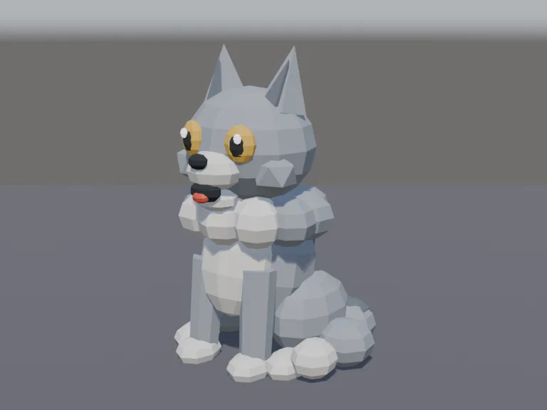 Howling Wolf Pup, view 2