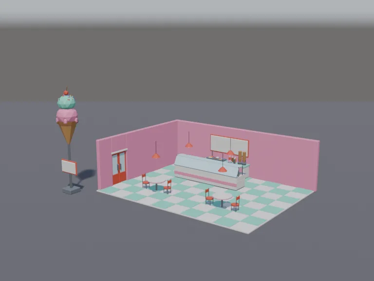 Ice Cream Parlour, view 2