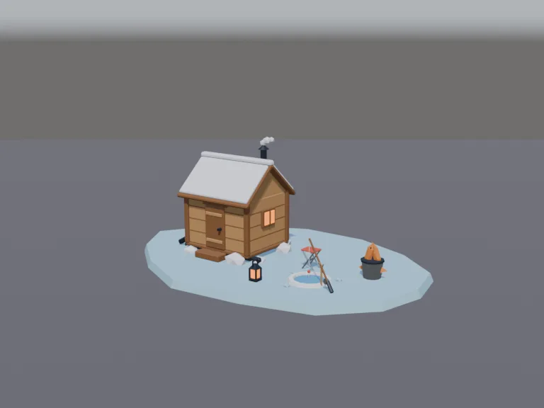 Ice Fishing Hut, view 2