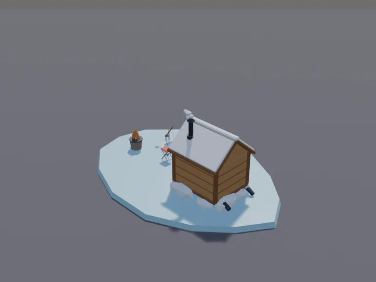 Ice Fishing Hut, view 4