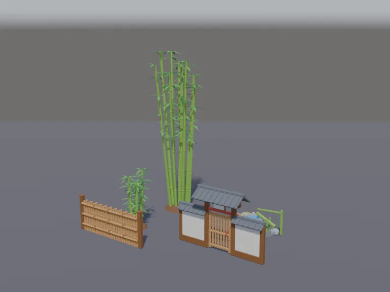 Japanese Bamboo Garden Set, view 2