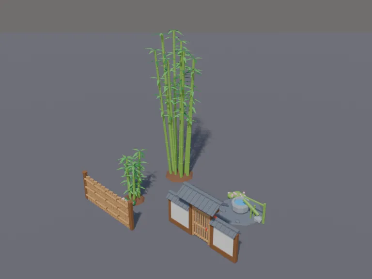 Japanese Bamboo Garden Set, view 3