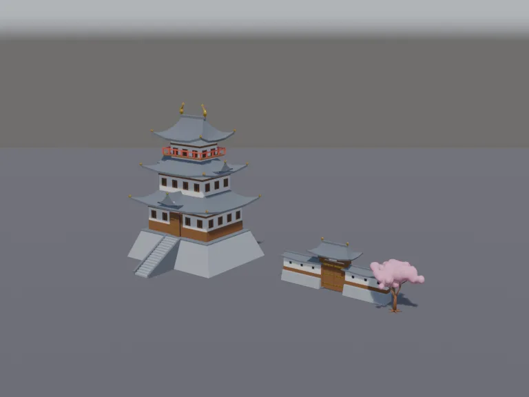 Japanese Castle Keep, view 2