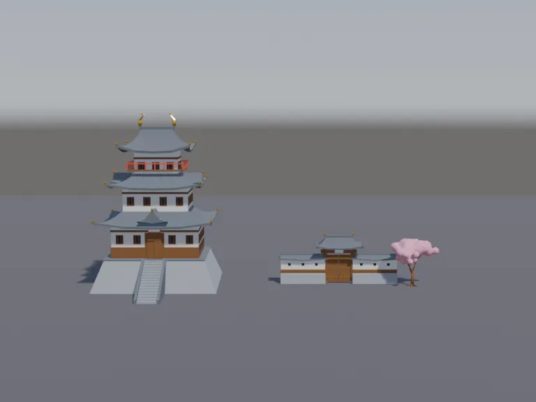 Japanese Castle Keep, view 4