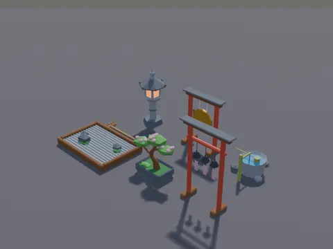 Japanese Garden Props