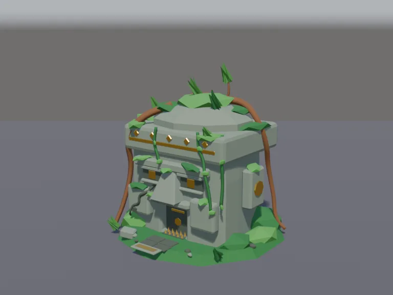 Jungle Stone Head, view 2