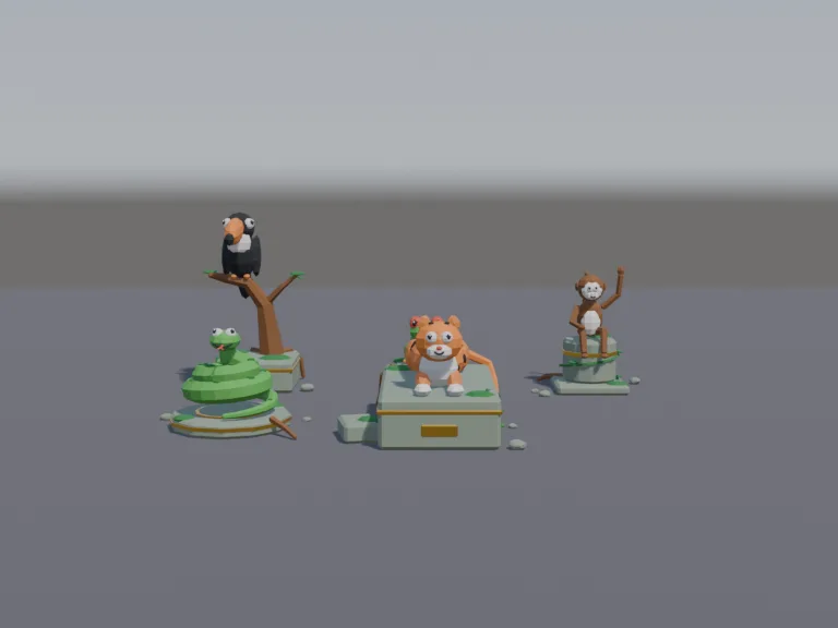 Jungle Temple Animals, view 4
