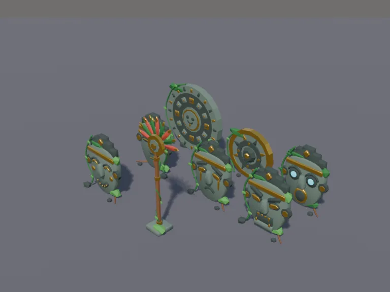 Jungle Temple Mask Set, view 3