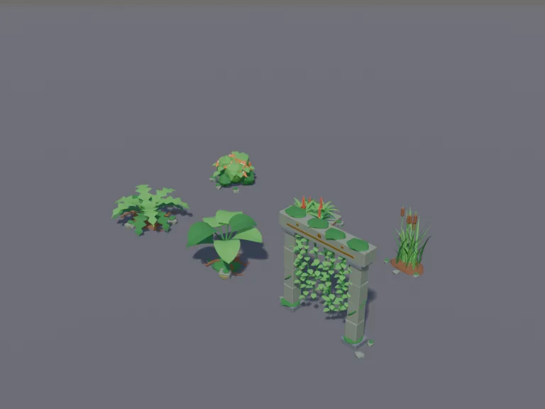 Jungle Temple Plants, view 3