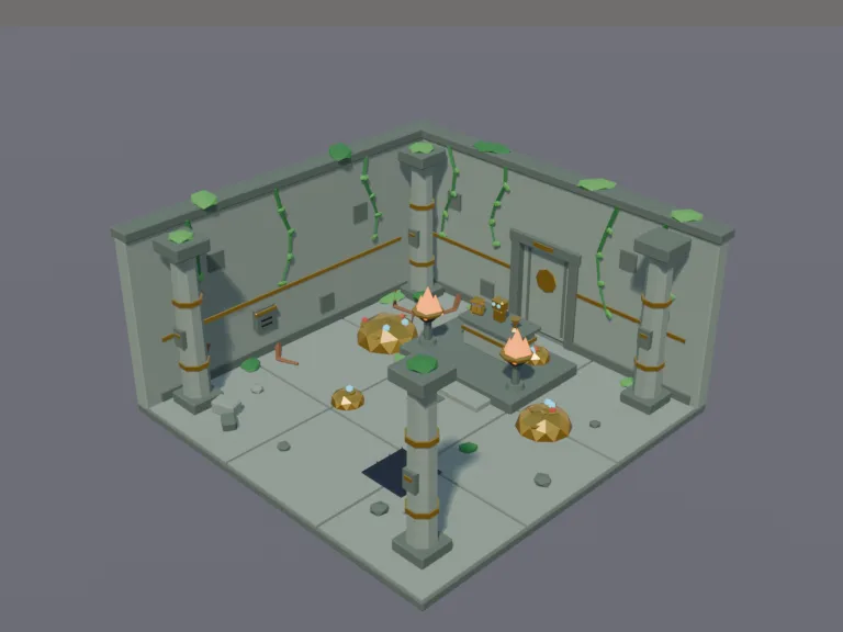 Jungle Temple Treasure Room, view 3