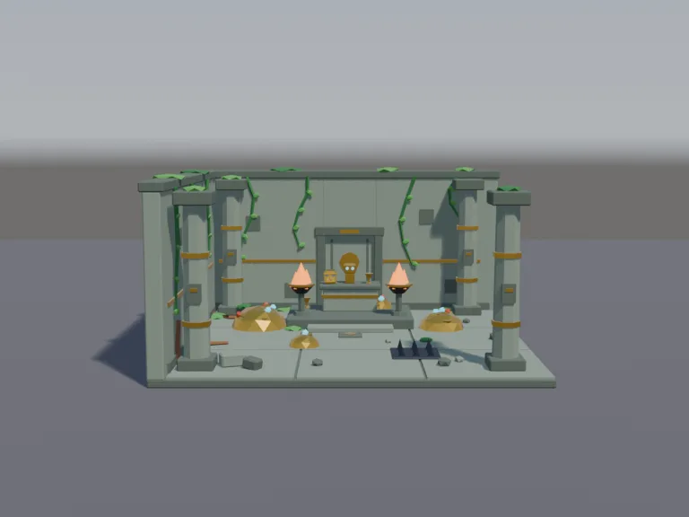 Jungle Temple Treasure Room, view 4