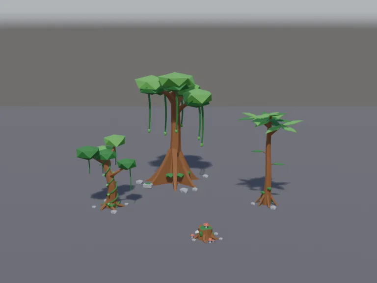 Jungle Tree Set, view 2