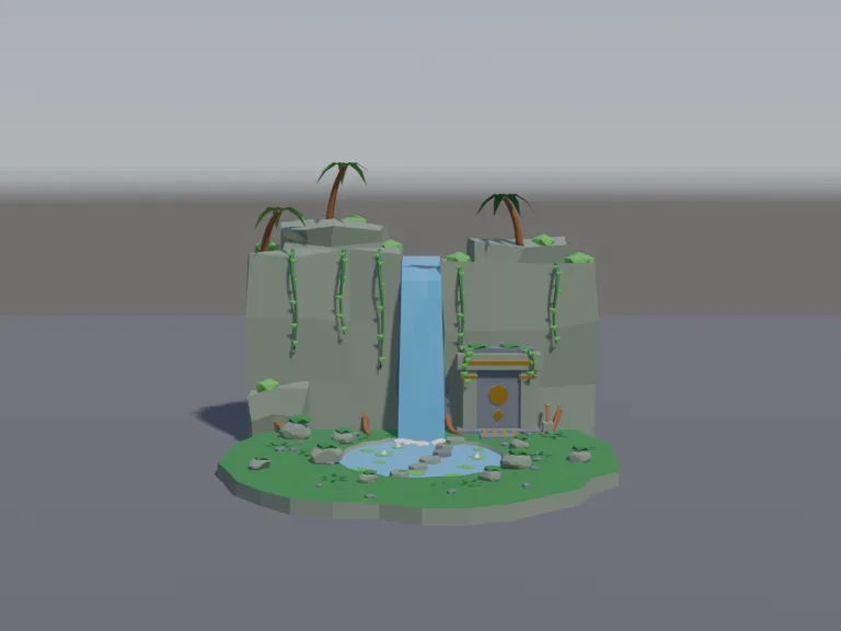 Jungle Waterfall Temple, view 4