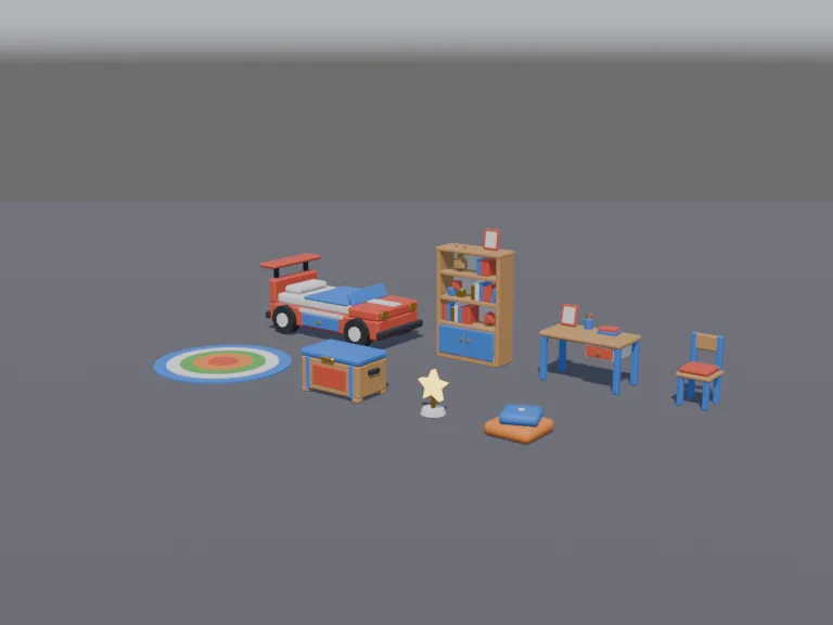 Kids Race-Car Bedroom, view 2