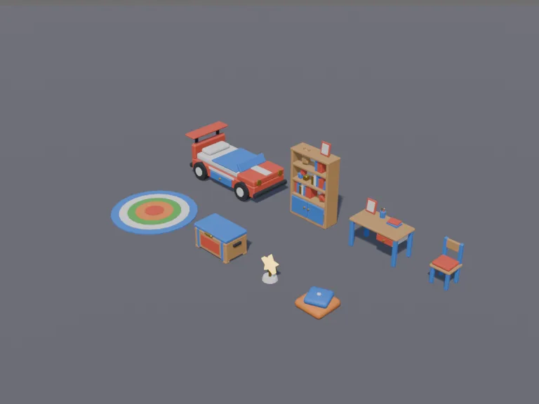 Kids Race-Car Bedroom, view 3