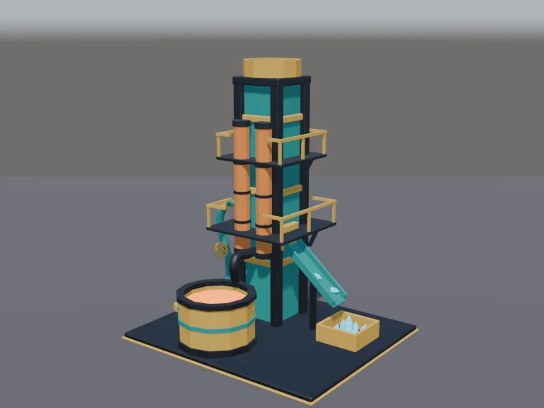 Lava Refinery Tower, view 2