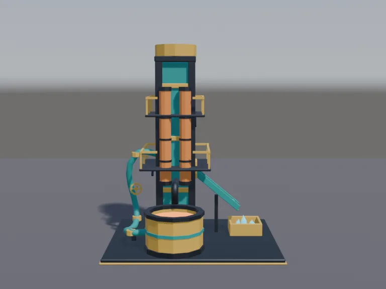 Lava Refinery Tower, view 3