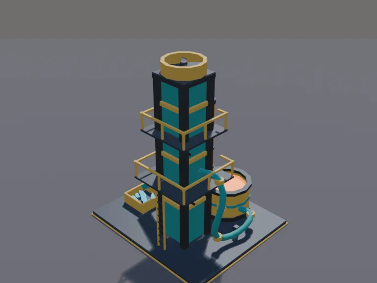 Lava Refinery Tower, view 4