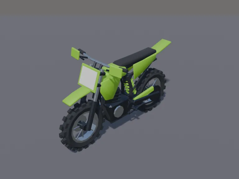 Lime Dirt Bike, view 3