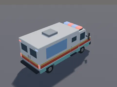 Low-Poly Ambulance