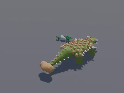 Low-poly Ankylosaurus