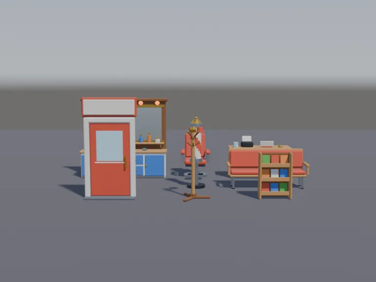 Low-Poly Barber Shop, view 4