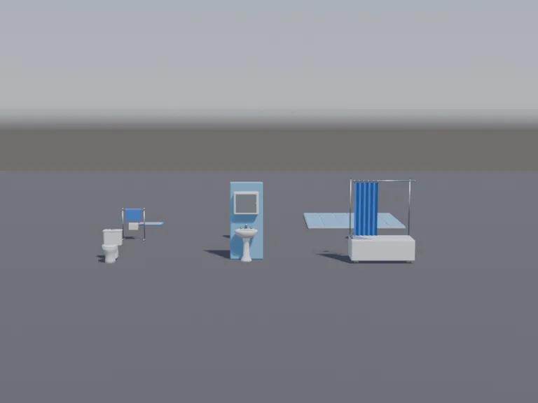 Low-poly Bathroom Set, view 3