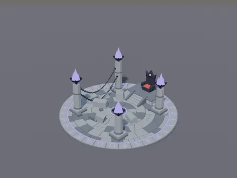 Low-Poly Boss Arena