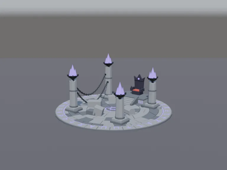 Low-Poly Boss Arena, view 2