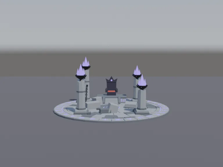 Low-Poly Boss Arena, view 3