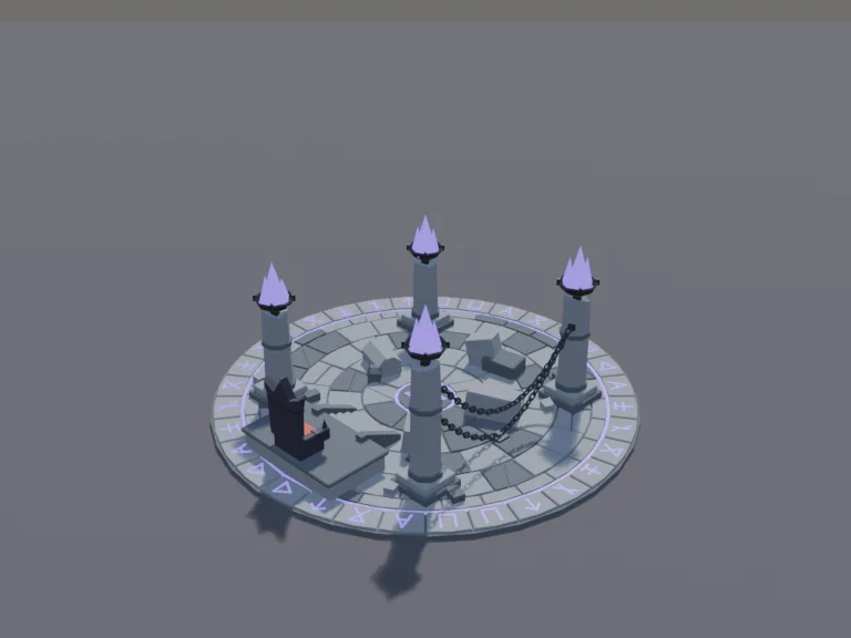 Low-Poly Boss Arena, view 4