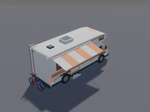 Low-Poly Camper RV